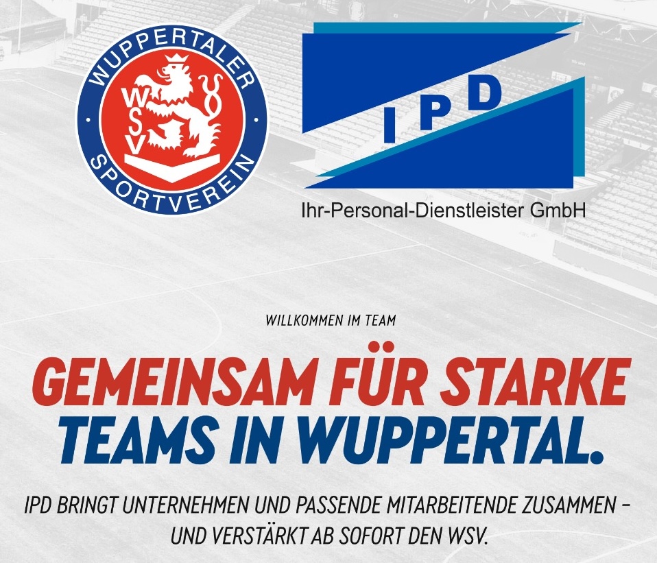 IPD und Wuppertaler SV – bestehendes Motiv zur Partnerschaft